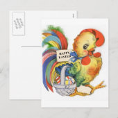 Vintages Osterbild Feiertagspostkarte (Vorne/Hinten)