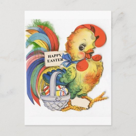 Vintages Osterbild Feiertagspostkarte (Vorderseite)