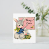 Vintages Osterbild Feiertagspostkarte (Stehend Vorderseite)