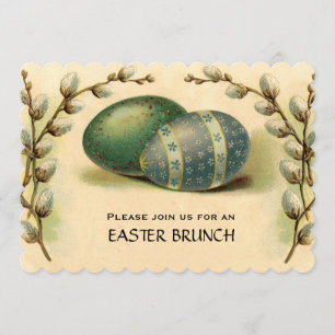 Vintages Ostereier Hogwood Osterbrot Einladung