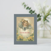 Vintages Ostereier Postkarte (Stehend Vorderseite)