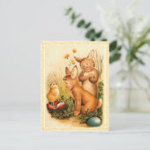 Vintages Ostereier Postkarte (Stehend Vorderseite)