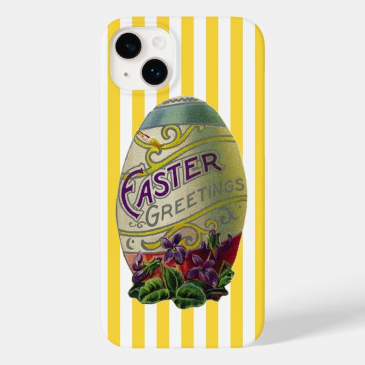 Vintages Ostereig Case-Mate iPhone Hülle (Rückseite)