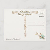 Vintages Ostereig Feiertagspostkarte (Rückseite)