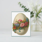 Vintages Ostereig Postkarte (Stehend Vorderseite)