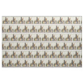 Vintages Osterhasen-Familiengewebe Stoff (Yard (91,4 cm))