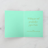 Vintages Osterhasen Feiertagskarte (Innenseite)