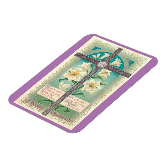 Vintages Osterkreuzmagnet Magnet (Linke Seite)