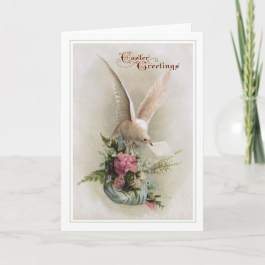 Vintages Ostern Feiertagskarte (Vorderseite)