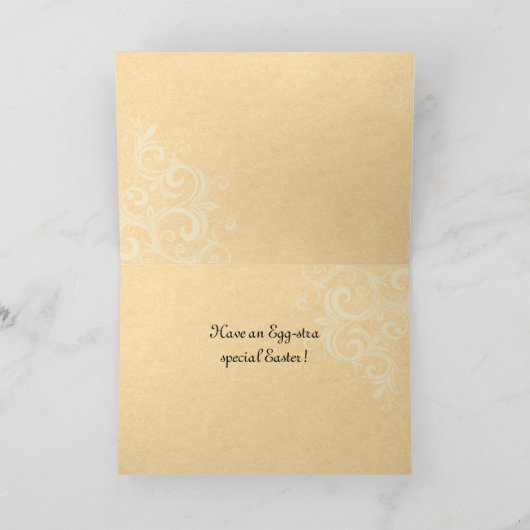 Vintages Ostern Feiertagskarte (Innenseite)