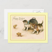 Vintages Ostern Feiertagspostkarte (Vorne/Hinten)