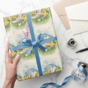 Vintages Ostern-Feiertagsverpackungspapier Geschenkpapier