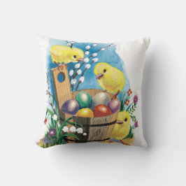 Vintages Ostern-Kükenkissen Kissen