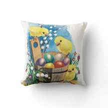 Vintages Ostern-Kükenkissen