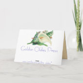 Vintages Ostern Ostern Feiertagskarte (Rückseite)