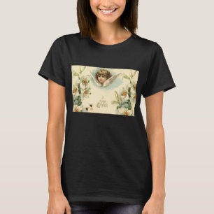 Vintages Ostern, Viktorianischer Engel mit Lily-Bl T-Shirt