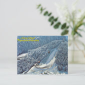 Vintages Österreich, Berg Isel, olympischer Skispr Postkarte (Stehend Vorderseite)