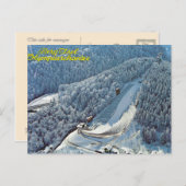 Vintages Österreich, Berg Isel, olympischer Skispr Postkarte (Vorne/Hinten)