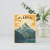 Vintages Österreich - Bergtourismus Postkarte (Stehend Vorderseite)