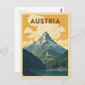 Vintages Österreich - Bergtourismus Postkarte (Vorne/Hinten)