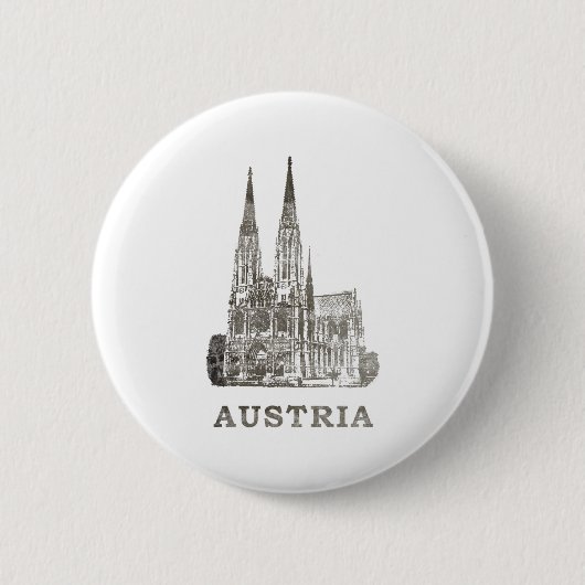 Vintages Österreich Button (Vorderseite)