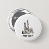 Vintages Österreich Button (Vorne & Hinten)