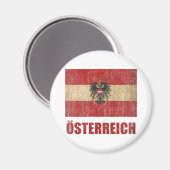Vintages Österreich Magnet (Vorderseite/Rückseite)