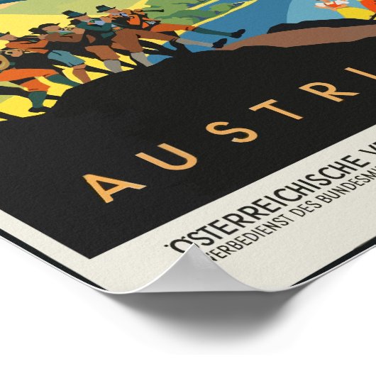 Vintages Österreich Poster (Ecke)