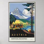 Vintages Österreich Poster (Vorne)