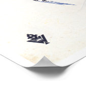 Vintages Österreich Skifahren Poster (Ecke)