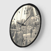 Vintages Österreich Wien Prater Vergnügungspark Große Wanduhr (Winkel)