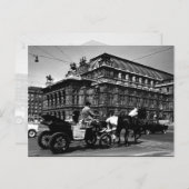 Vintages Österreich - Wiener Fiaker Staatsoper Postkarte (Vorne/Hinten)