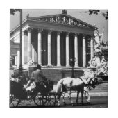 Vintages österreichisches Parlament Fliese (Vorderseite)