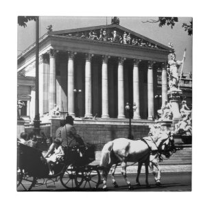 Vintages österreichisches Parlament Fliese