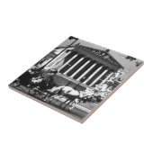 Vintages österreichisches Parlament Fliese (Seite)