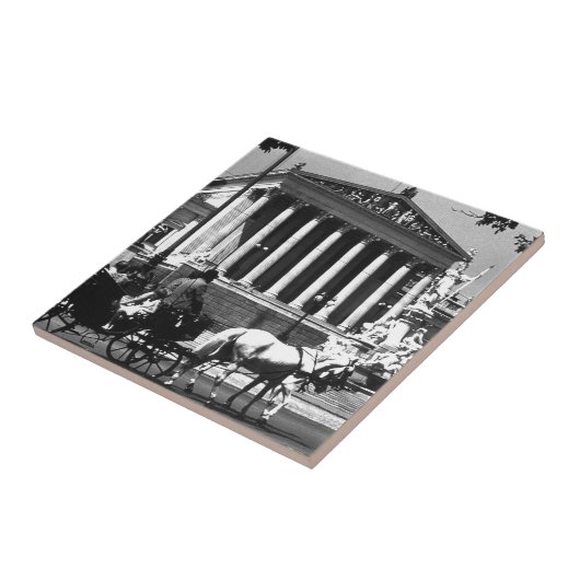 Vintages österreichisches Parlament Fliese (Seite)