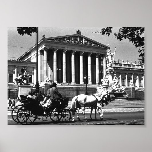 Vintages österreichisches Parlament Poster (Vorne)