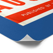 Vintages österreichisches Skiplakat Poster (Ecke)