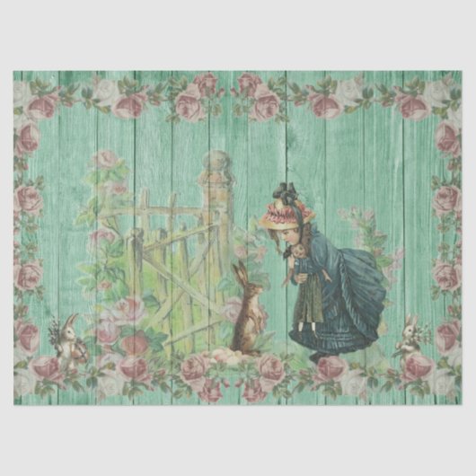 Vintages Osterscheinpapier Seidenpapier (Vorderseite)