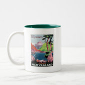 Vintages Otago Neuseeland Zweifarbige Tasse (Links)