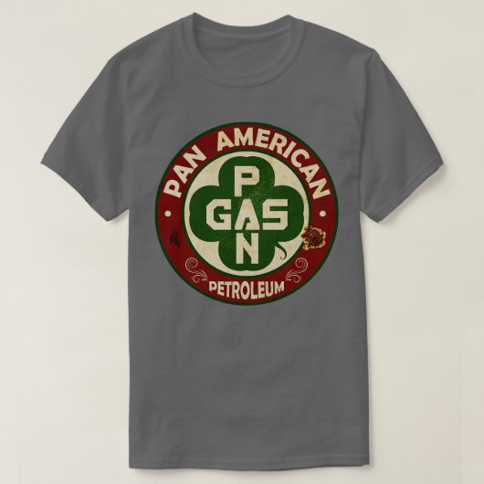 Vintages Ottokraftstoff-Clover-Zeichen T-Shirt (Design vorne)