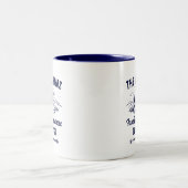 Vintages Outdoor-Adventure-Camping Zweifarbige Tasse (Mittel)