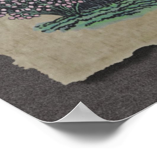 Vintages Outhouse Poster (Ecke)