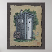 Vintages Outhouse Poster (Vorne)