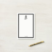 Vintages Owl auf Zweig #1 Post-it Klebezettel (Auf Schreibtisch)