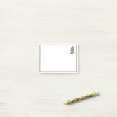 Vintages Owl auf Zweig #1 Post-it Klebezettel (Auf Schreibtisch)