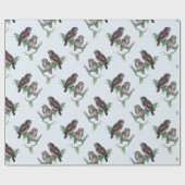 Vintages Owl Wrapper Geschenkpapier (Flach)