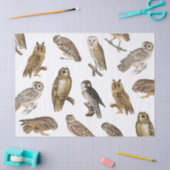 Vintages Owls-Muster Seidenpapier (Basteln)