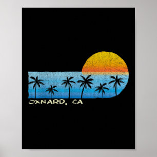 Vintages Oxnard, Ca Palm Trees und Amphitheater; S Poster