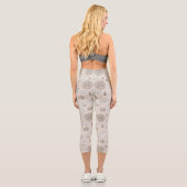Vintages Ozeandiagramm Capri Leggings (Rückseite)